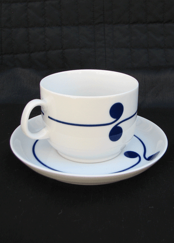 Arzberg Colon Blue Cup and Saucer
