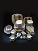 Blair Pottery Gay Plaid (41 pc) Set